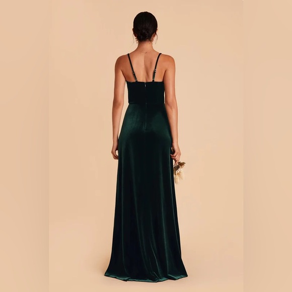 Birdy grey emerald velvet bridesmaid dress NO ALTERATIONS!! - Picture 3 of 3